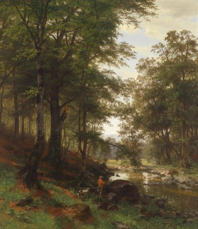 Idillio nella foresta di faggi da Fritz Ebel